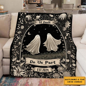 Til Death Do Us Part - Personalized Couple Blanket