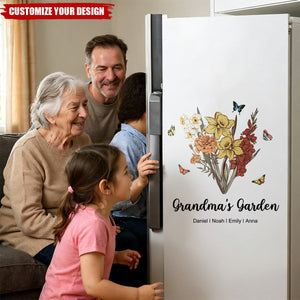 Grandma's Garden-Personalized Stickers, Gift For Family