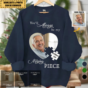 Memorial Upload Photo, A Big Piece Of My Heart Lives In Heaven Personalized Sweatshirt