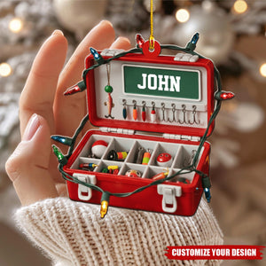 Merry Fishmas - Personalized Fishing Ornament