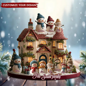 Christmas Time - Personalized Family Custom Shaped Acrylic Plaque