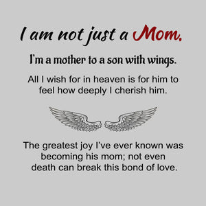 I'M A MOM TO A SON WITH WINGS-Personalized Name Memorial Bracelet