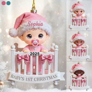 Baby’s 1st Christmas Ornament - Custom Name Newborn Gift