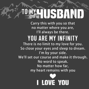 Motorcycle Keychain - To My Husband - I Love You