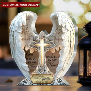 I Have You In My Heart - Personalized Memorial Custom Shaped Acrylic Plaque