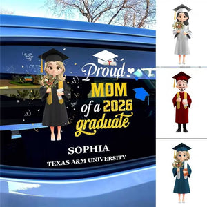 Proud Dad Of A Graduate - Personalized Sticker 2026