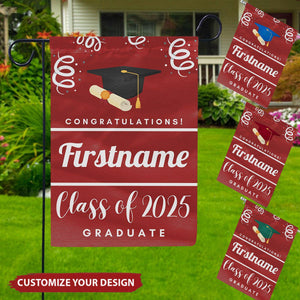 Personalized Garden Flag Class of 2025 Grad Flag