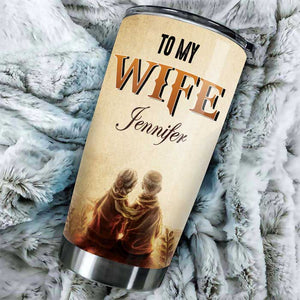 To My Wife - You Are My Queen Forever - Gift For Couples Personalized Tumbler