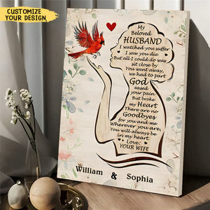 Personalized Canvas-My Beloved Husband Vertical Poster