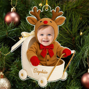 Stroll With Me - Personalized Christmas Baby Acrylic Ornament