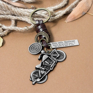 Motorcycle Keychain - To My Husband - I Love You