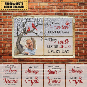 Those We Love Don't Go Away - Personalized Photo Canvas