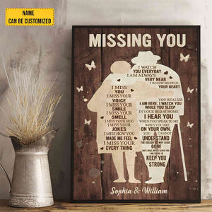 Missing You - Personalized Vertical Poster-Memory Gift