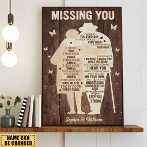 Missing You - Personalized Vertical Poster-Memory Gift
