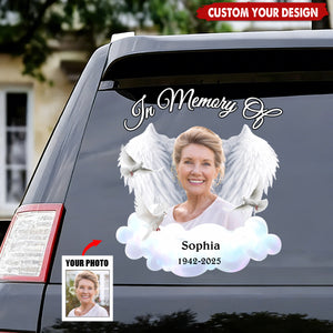 Custom Photo In Memory Of Decal Sticker Memorial Gift For Family