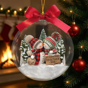 1st Christmas Together - Custom Acrylic Ornament For Him And Her
