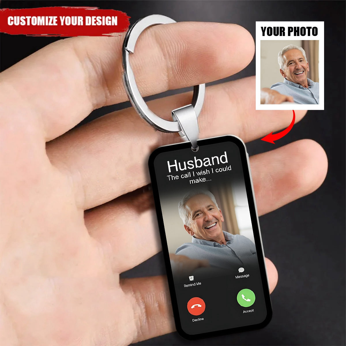 Custom Photo Gifts For Love One Personalized Keychain I Wish I Could Make