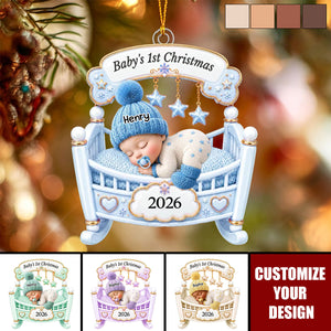 The Sweetest Miracle - Custom Baby's First Christmas Acrylic Ornament