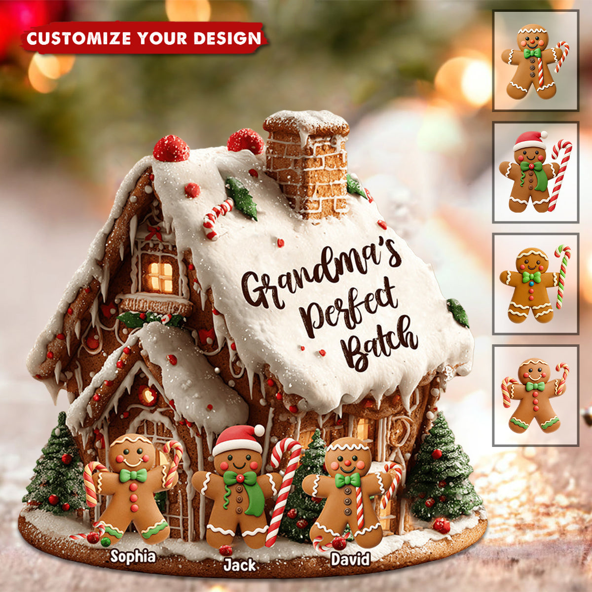 Grandma's Perfect Batch - Personalized Custom Shaped Acrylic Plaque