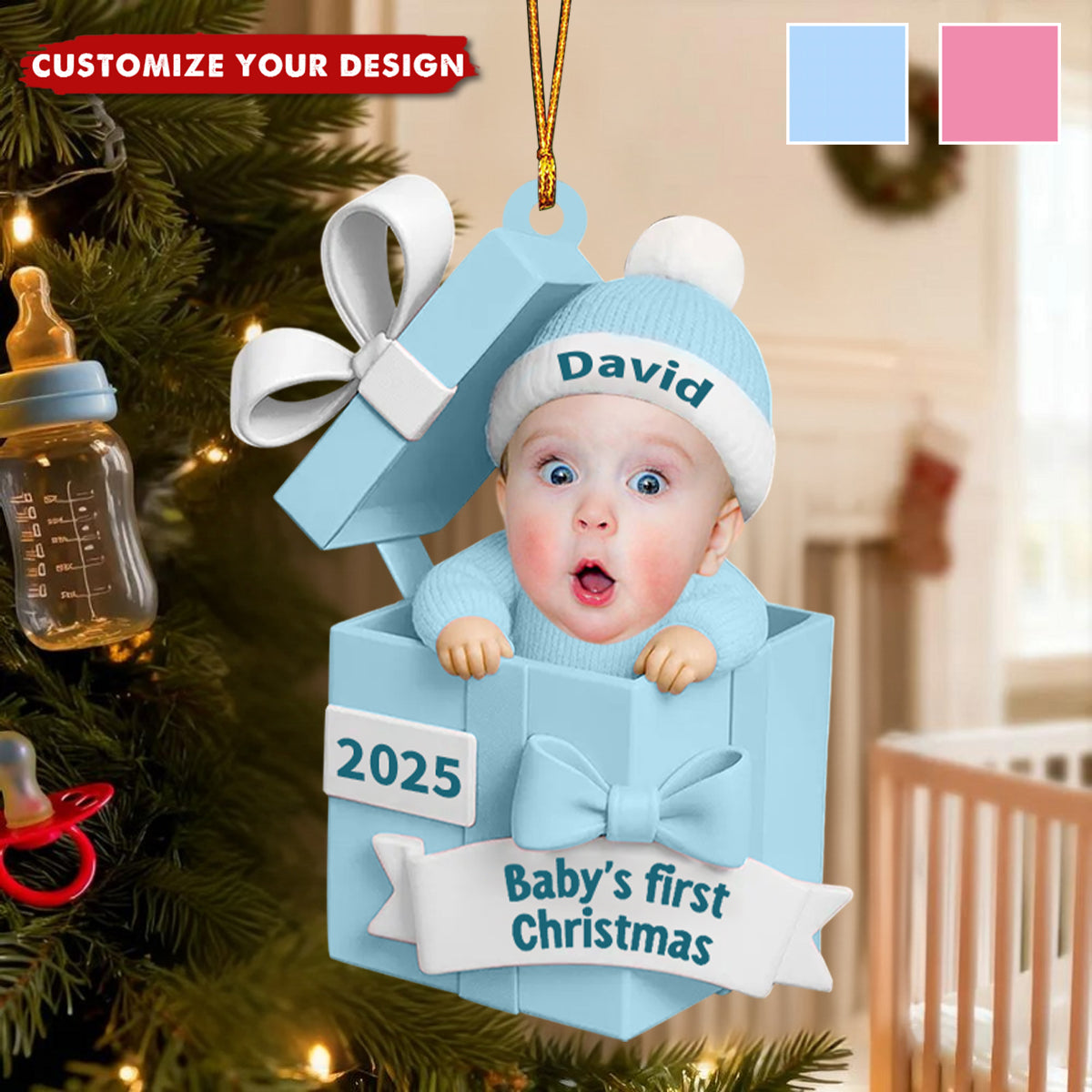 Personalized Baby’s First Christmas Ornament - Newborn Christmas Gift