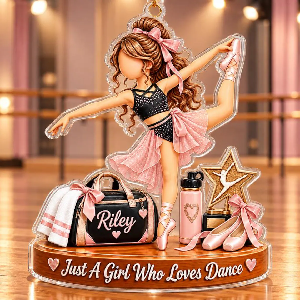 Personalized Dance Christmas Ornament, Just a Girl Who Loves Dance