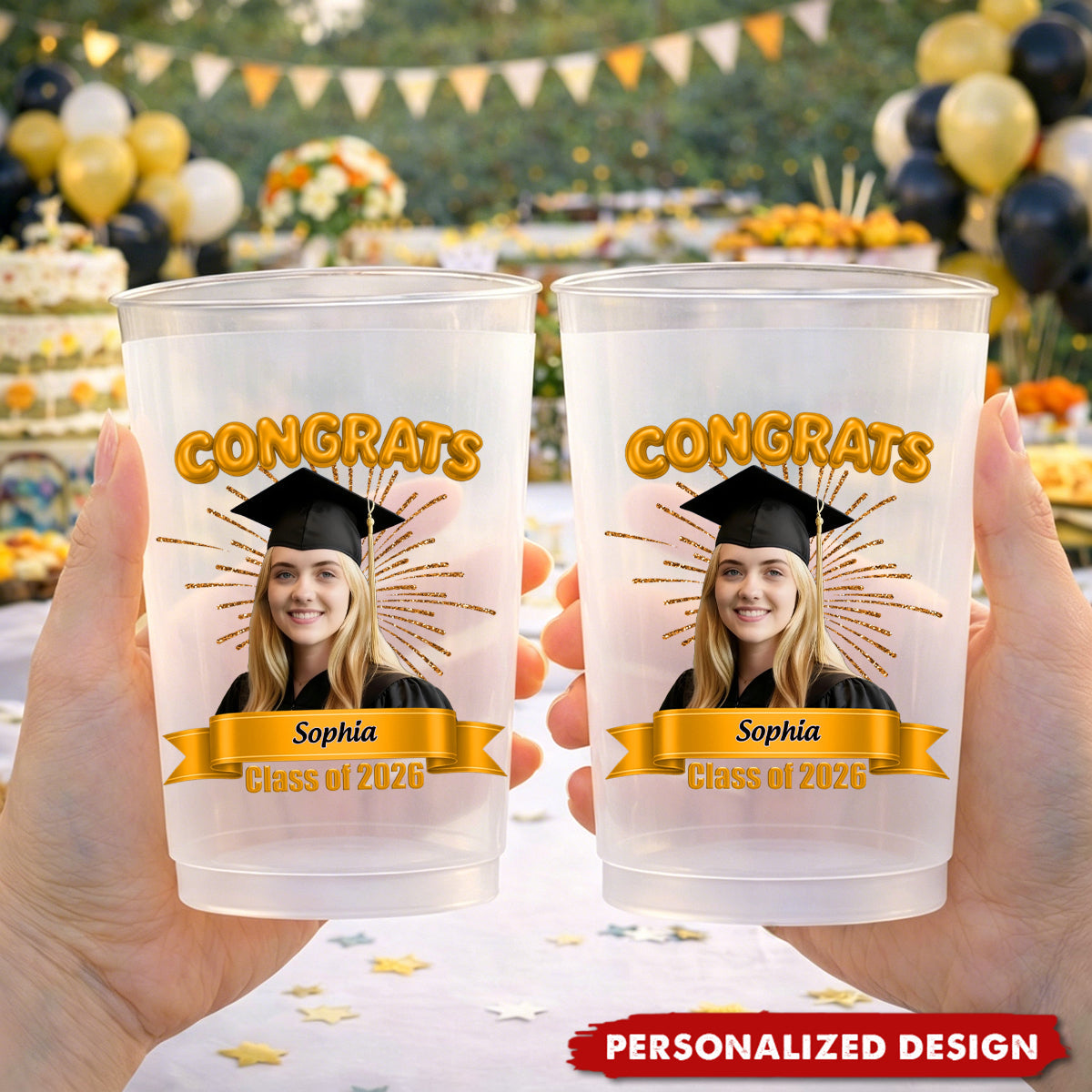 Personalized Senior 2026 Photo Cup | Graduation Party Favor | Senior Night Grad Gift