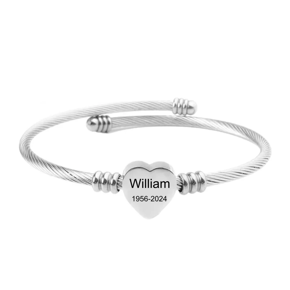 Personalized Name&Date Memorial Bracelet - Gift For Love One