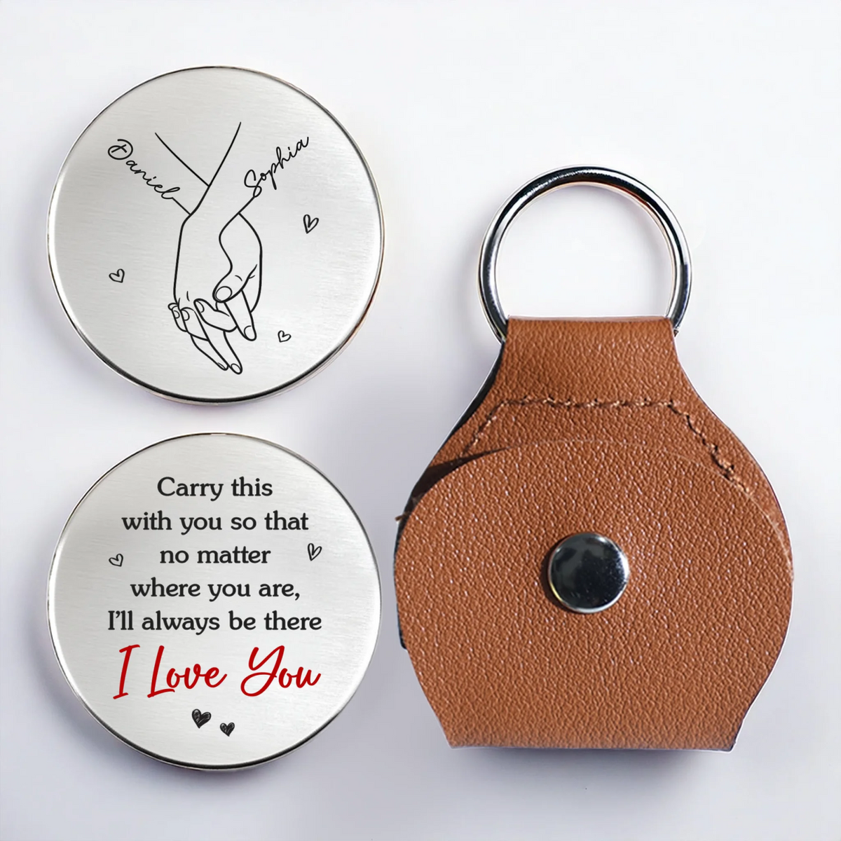 Our Bond Deepens With Time - Custom Pocket Hug - Personalized Anniversary Wedding Gifts