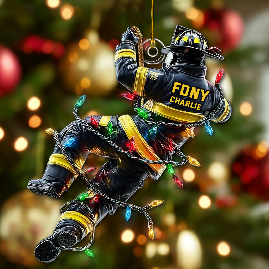 Personalized Firefighter Ornament, Gift For Firefighters