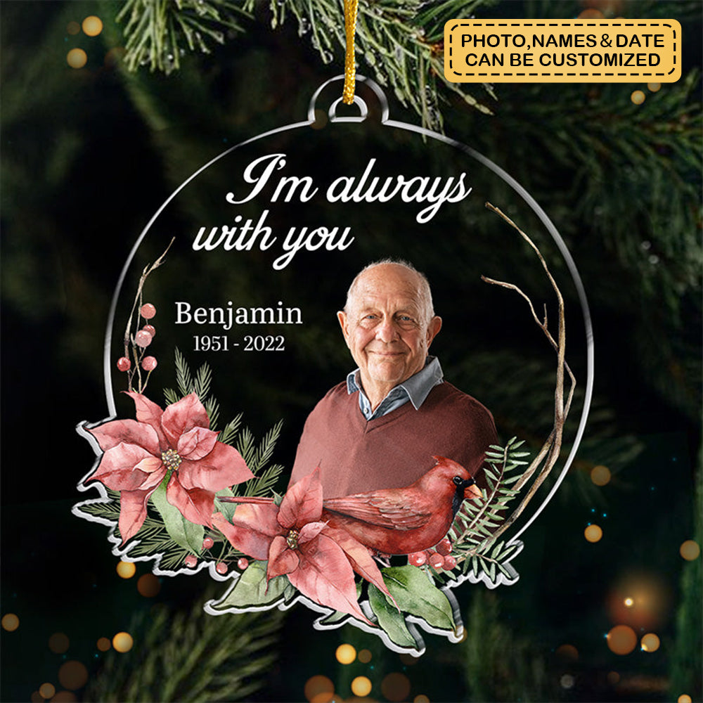 Custom Photo Not A Day Goes By That You Are Not Missed - Memorial Personalized Custom Ornament