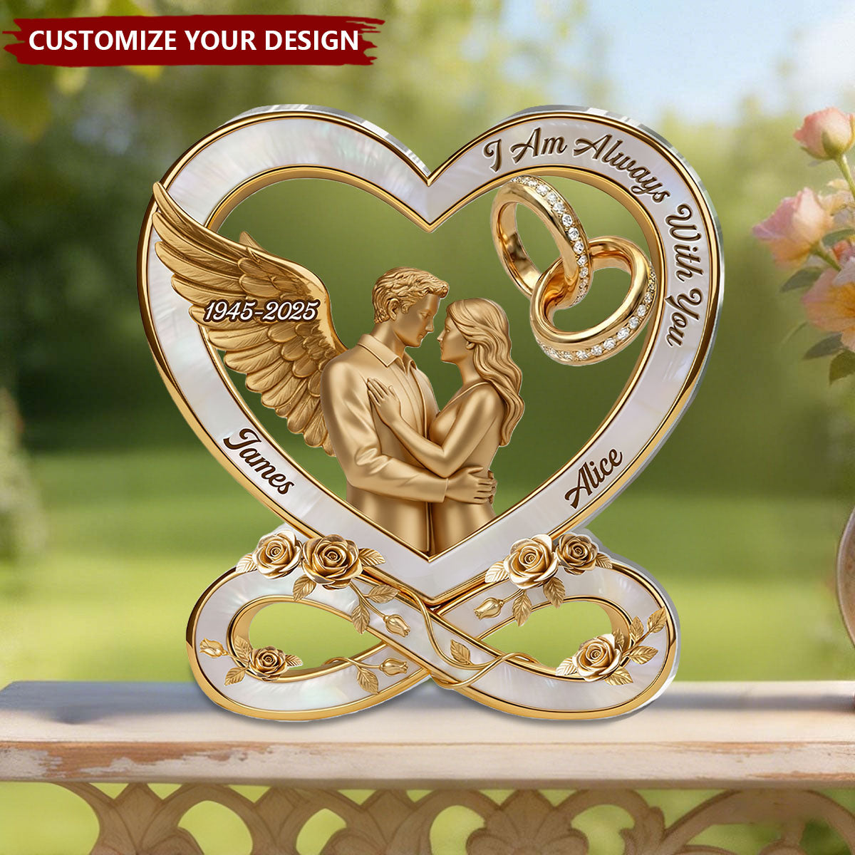 I Am Always With You - Personalized Custom Shaped Acrylic Plaque