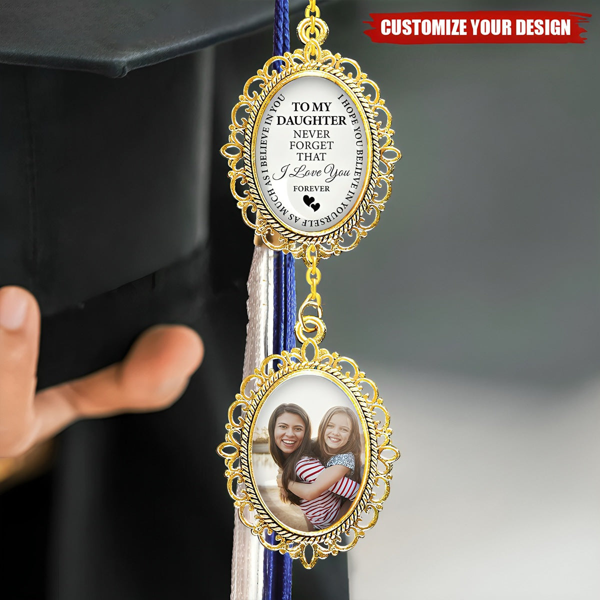 Never Forget That I Love You Forever - Personalized Tassel Charm Graduation Gift