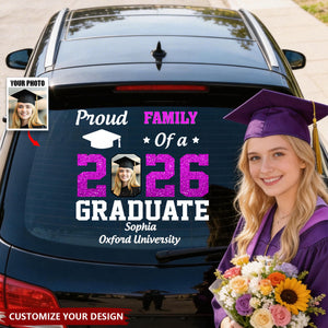 Proud Family Of A 2026 Graduate - Personalized Sticker