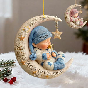 Personalized New Baby Christmas Ornament, Gift For New Parents