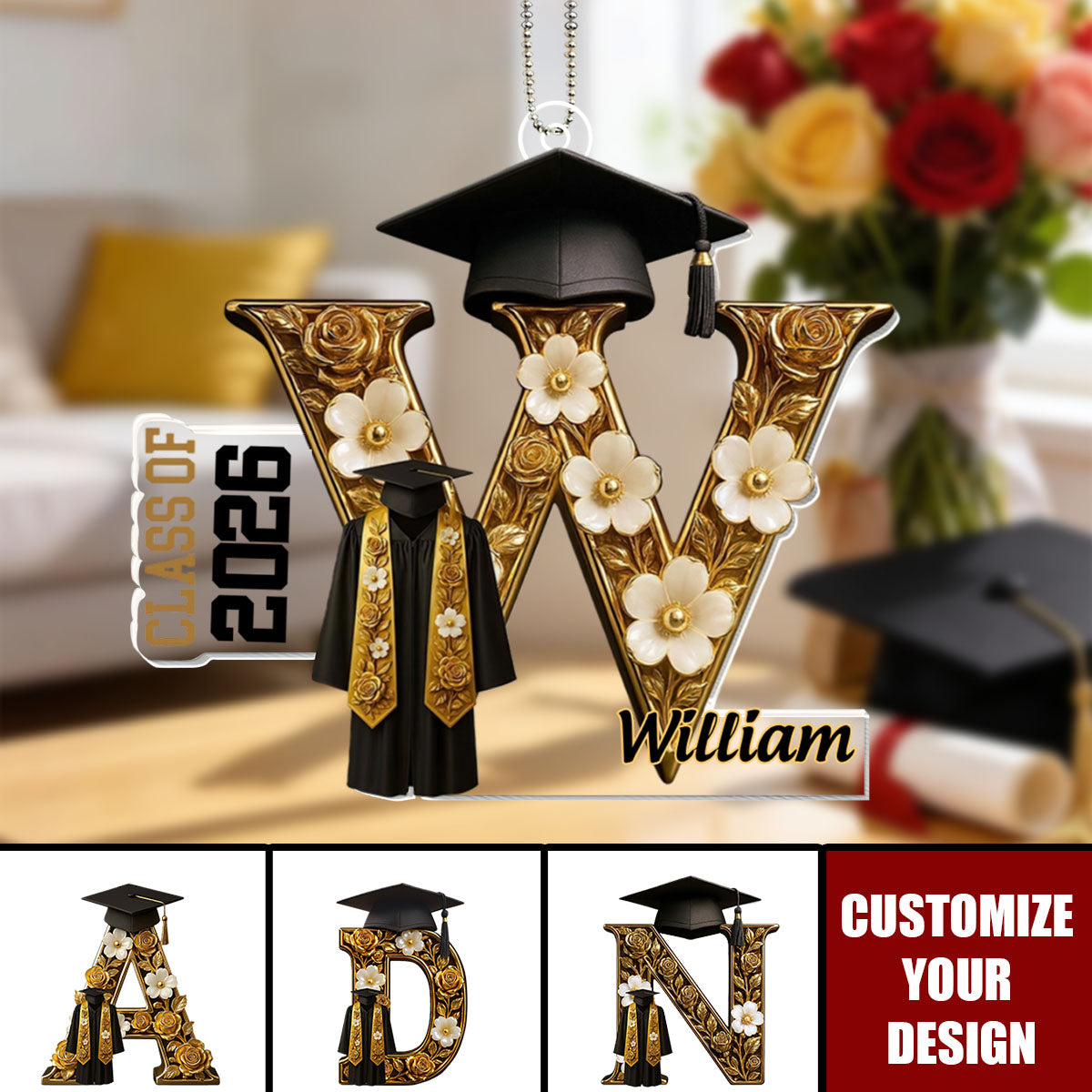 Celebrate Your Graduate, Personalized Custom Acrylic Ornament, Gift For Graduates