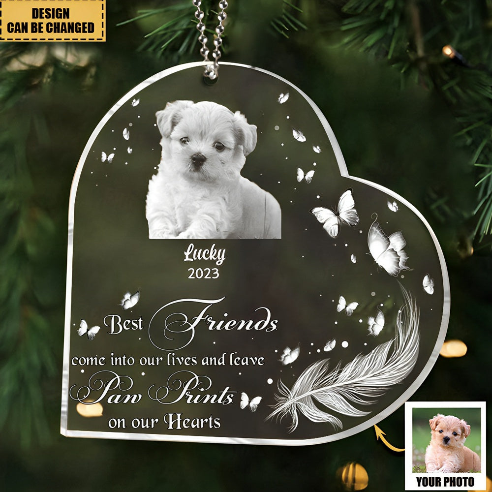 If Love Could Have Saved You You Would Have Lived Forever-Custom Personalized Memorial Pet Photo Heart Acrylic Ornament