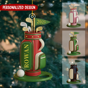 Personalized Custom Name Golf Bag Ornament
