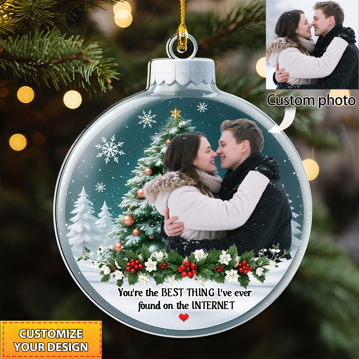 You Are The Best Thing About Me - Personalized Custom Acrylic Ornament