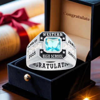 In Loving Memory Custom Ring With Birthstone