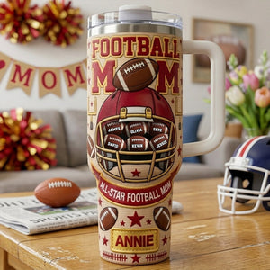 Football Mom 40oz Tumbler - Personalized Gifts For Mom