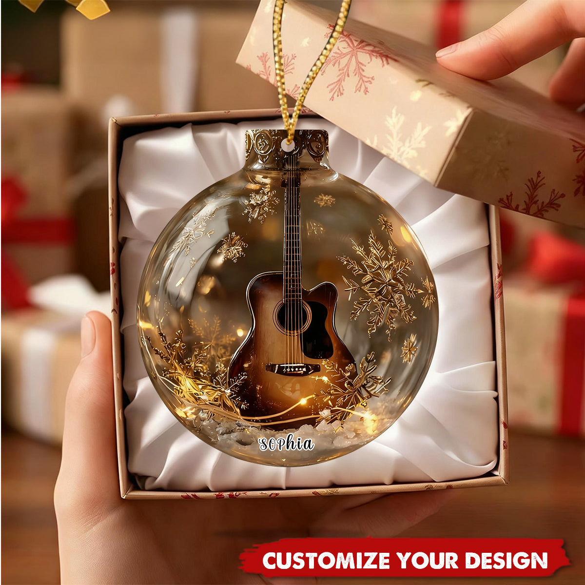Personalized Multi Music Instruments Christmas Tree Ornament