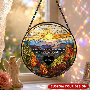 Personalized Memorial Acrylic Suncatcher, Loss of Loved One Gift