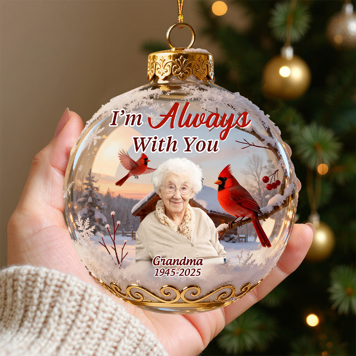I'm Always With You-Personalized Memory Acrylic Ornament