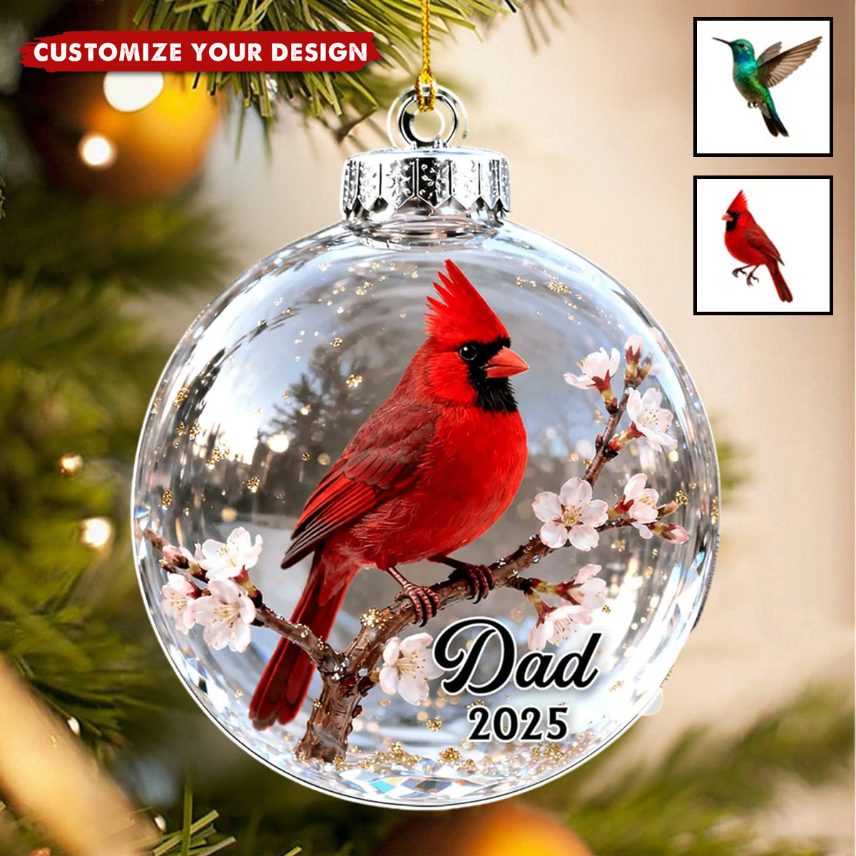 Fly Beside You Everyday - Personalized Custom Acrylic Ornament