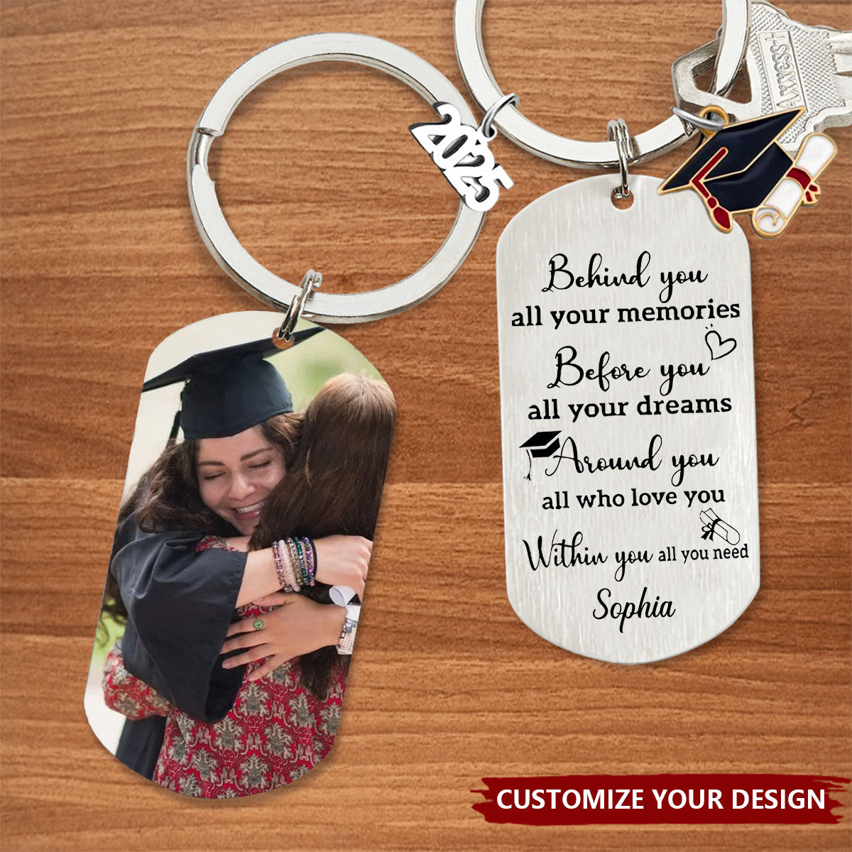 2025 Graduation Gifts for your loved one -Custom Photo Graduation Keychain