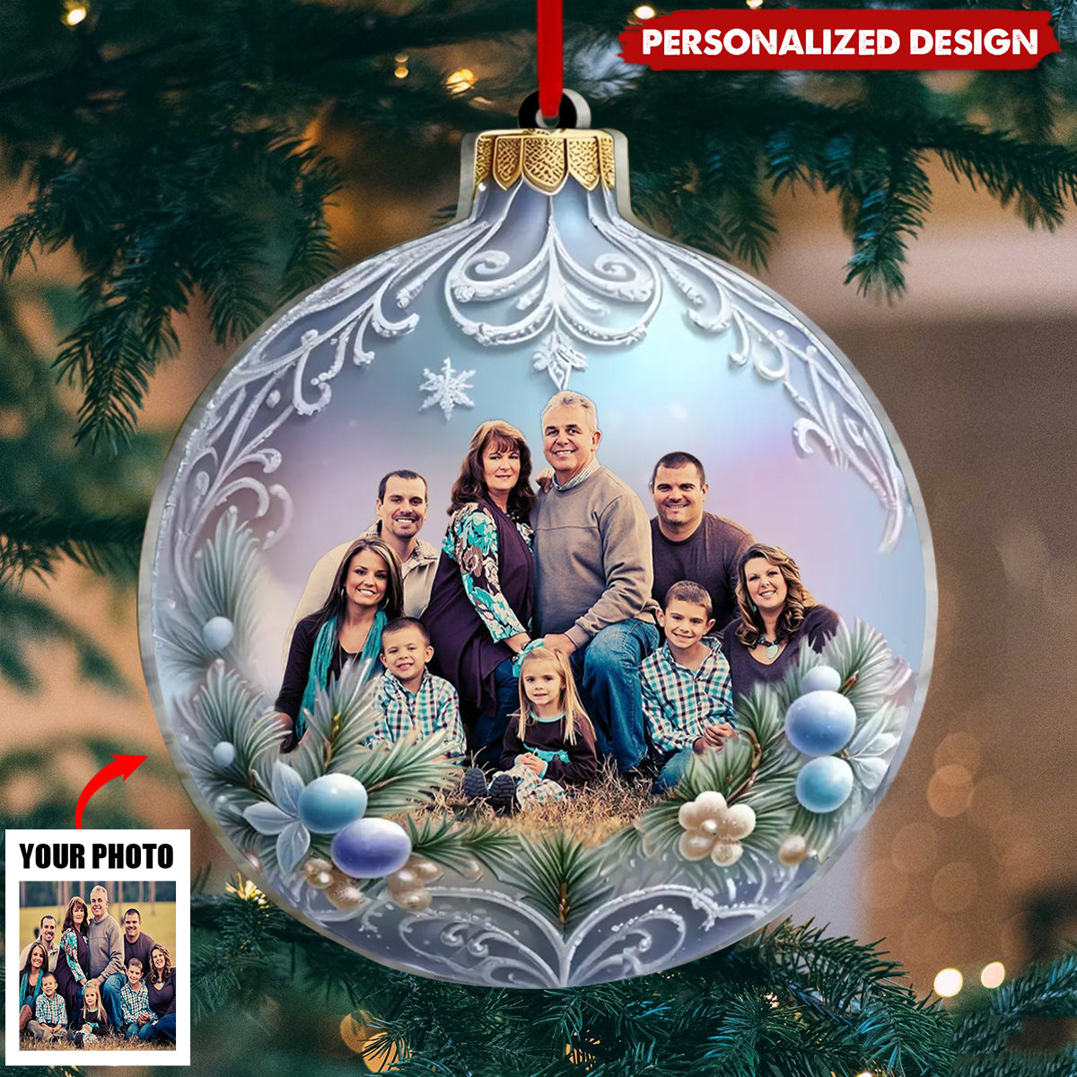Christmas Gift Idea For Family Good Cheer Is Found With Family - Personalized Ornament