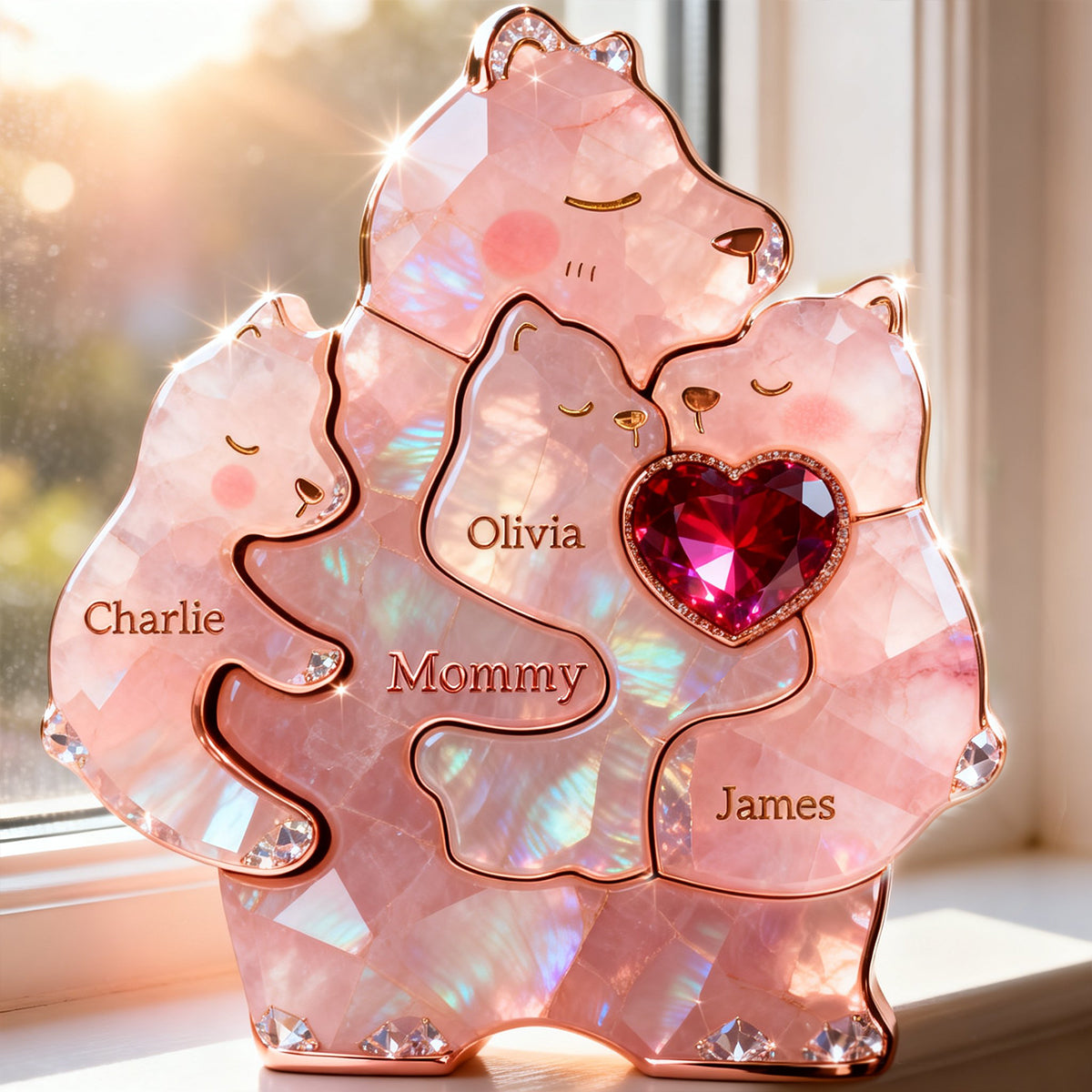 Mom Warmest Hug Acrylic Plaque, Personalized Gifts For Mom