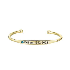 Personalized Birthstone Name Elegant Bracelet