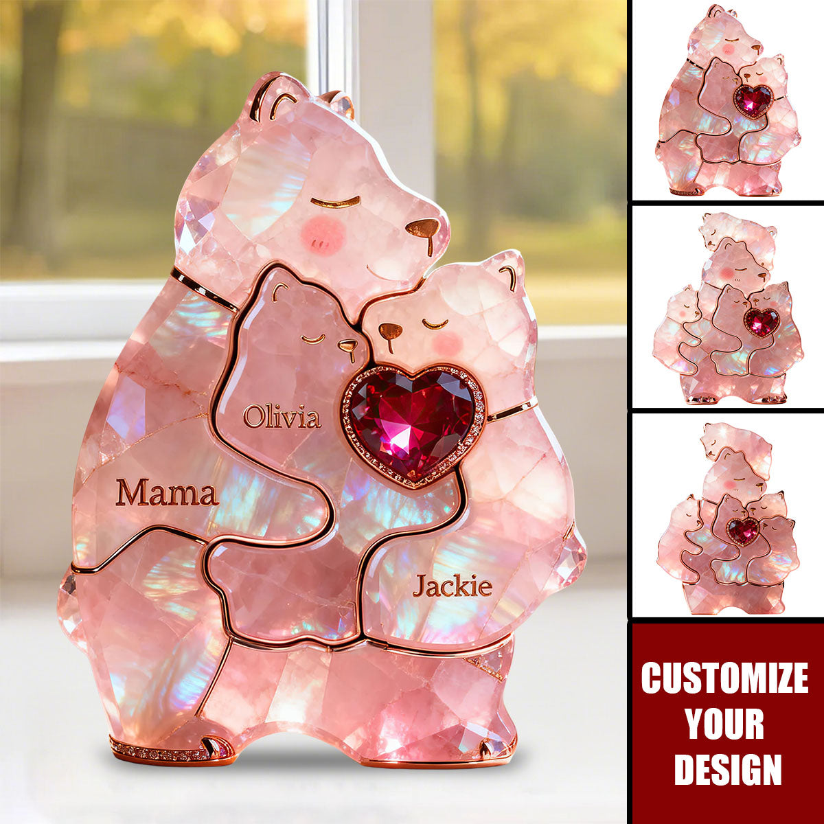 Mom Warmest Hug Acrylic Plaque, Personalized Gifts For Mom