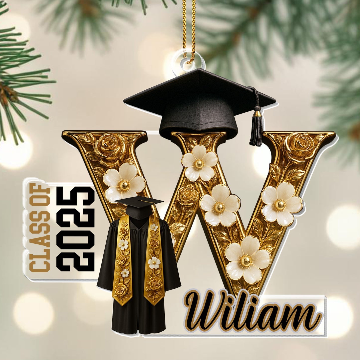 Celebrate Your Graduate, Personalized Custom Acrylic Ornament, Gift For Graduates